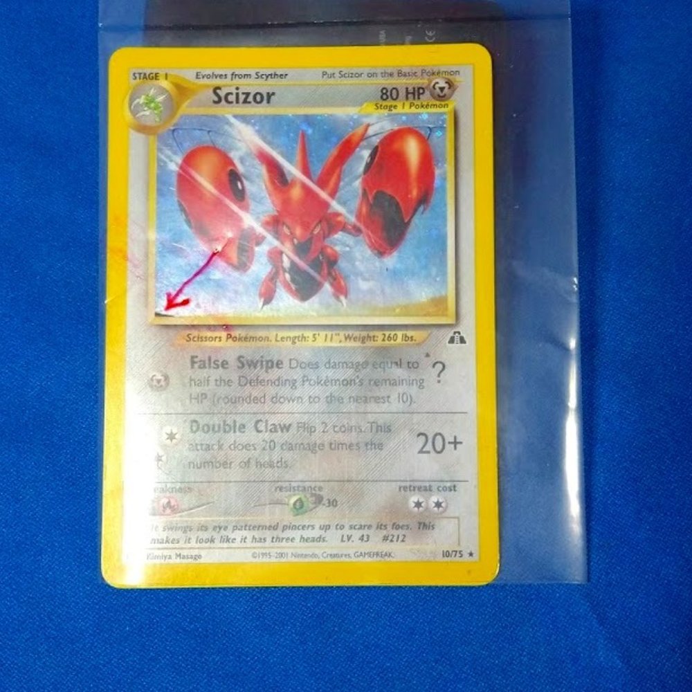 SCIZOR 10/75 POKEMON CARD RARE RARE RARE!!!!!!!!
